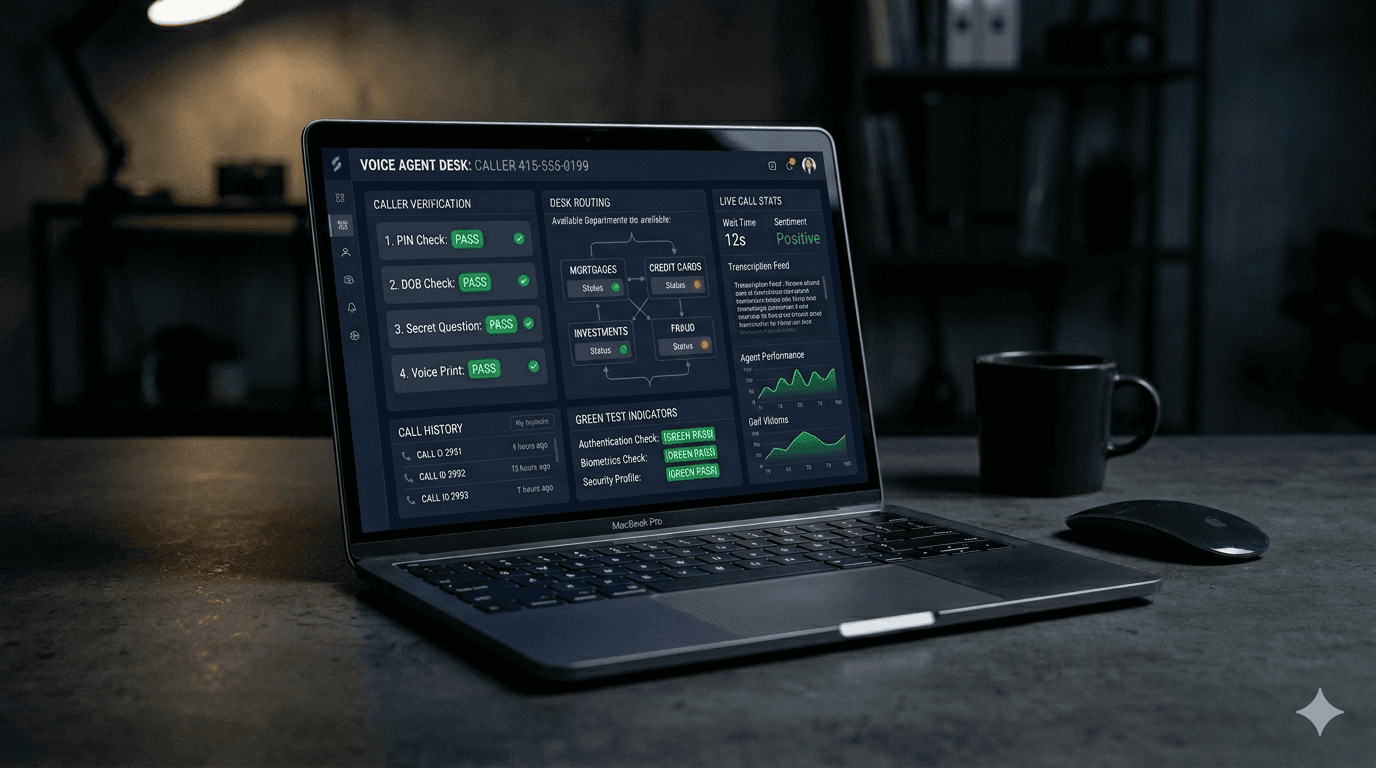 Branded Voice Agent – Investment Bank – project image 1